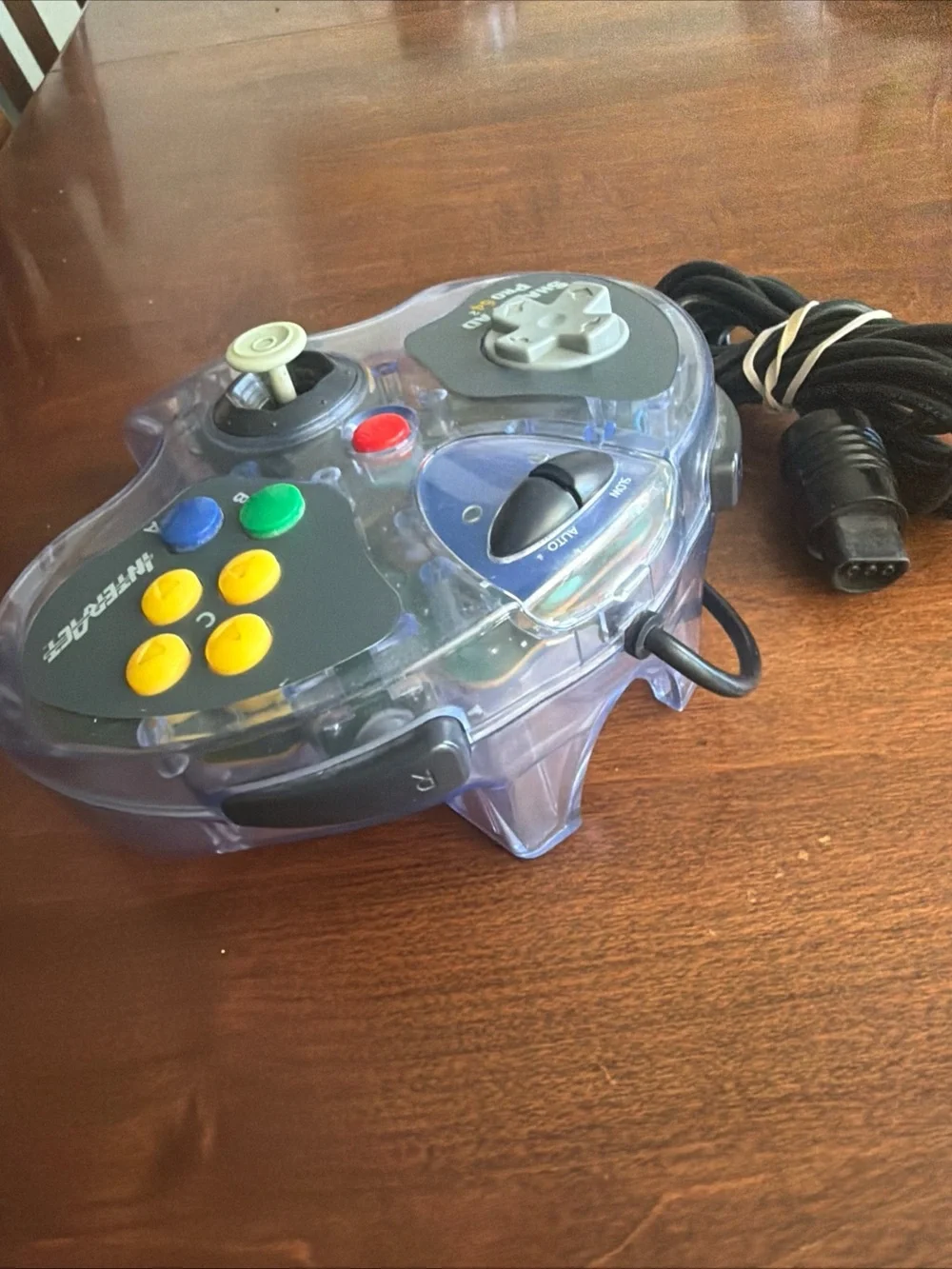 Nintendo 64 InterAct Shark Pad Pro 2 Controller N64 Clear